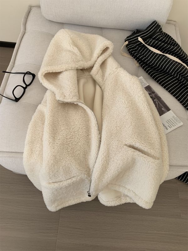 厚實雙面羊羔毛鬆弛感拉鏈毛衣外套-2色 厚實雙面羊羔毛鬆弛感拉鏈毛衣外套-2色