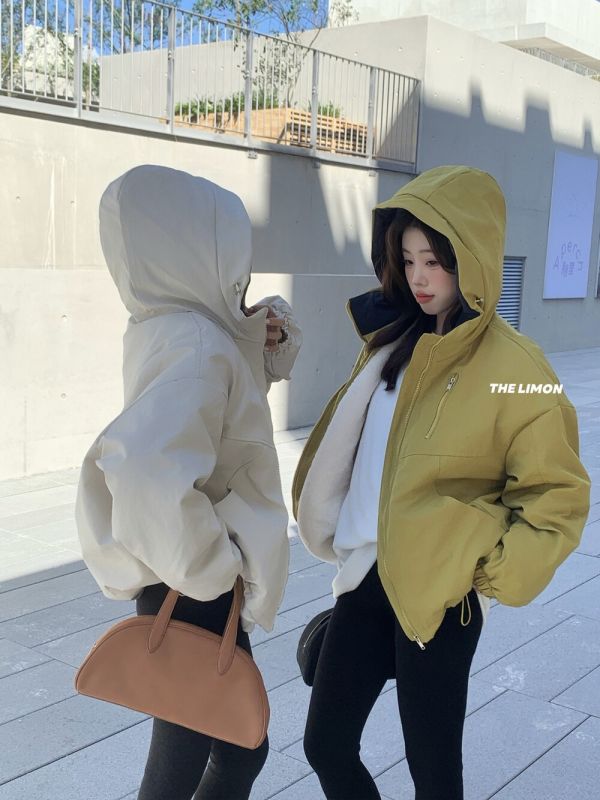 甜酷衝鋒衣 加絨加厚保暖外套-4色 甜酷衝鋒衣 加絨加厚保暖外套-4色