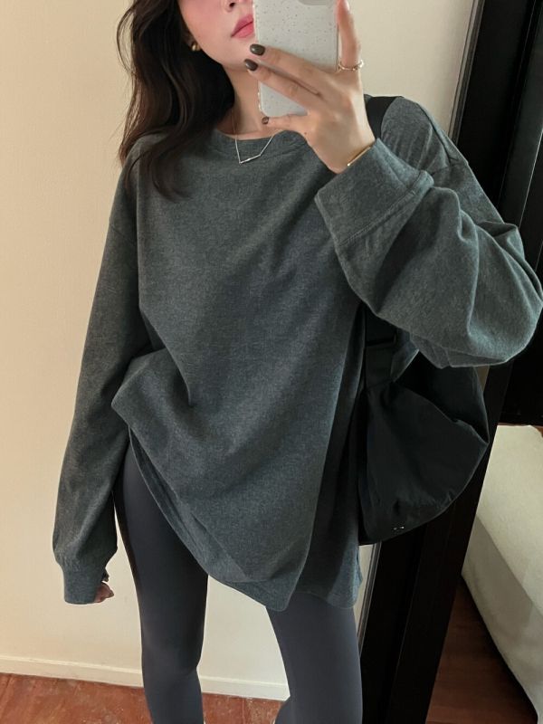 寬鬆大版不拘束休閒棉T-4色 寬鬆大版不拘束休閒棉T-4色