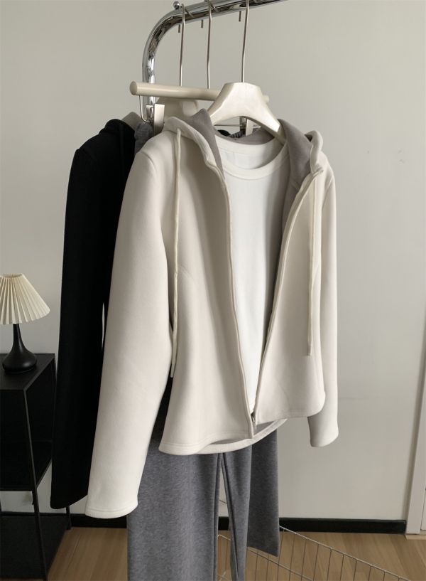 加厚保暖羊毛保暖連帽外套-2色 加厚保暖羊毛保暖連帽外套-2色