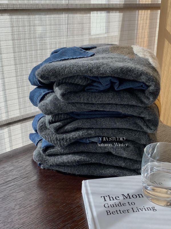 韓系疊穿背心+寬鬆休閒牛仔襯衫兩件套-4樣式 韓系疊穿背心+寬鬆休閒牛仔襯衫兩件套-4樣式