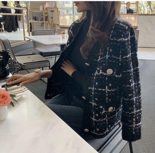 Korea 氣質寬鬆小香風針織外套-3色 Korea 氣質寬鬆小香風針織外套-3色