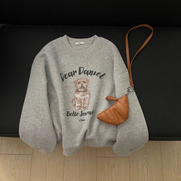 圓領日常休閒狗狗印花棉t-3色 圓領日常休閒狗狗印花棉t-3色