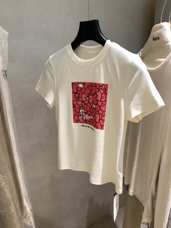 韓系簡約貓咪印花正肩圓領T-3色 韓系簡約貓咪印花正肩圓領T-3色