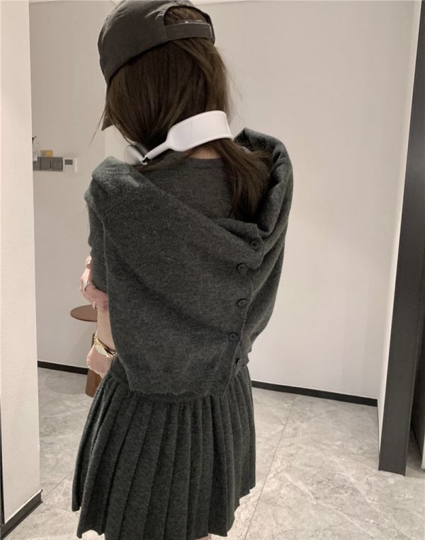 學院風氣質針織三件套-3色 學院風氣質針織三件套-3色