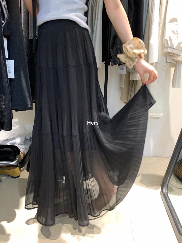 高品質簡約氣質小女人壓褶半身裙-3色 高品質簡約氣質小女人壓褶半身裙-3色