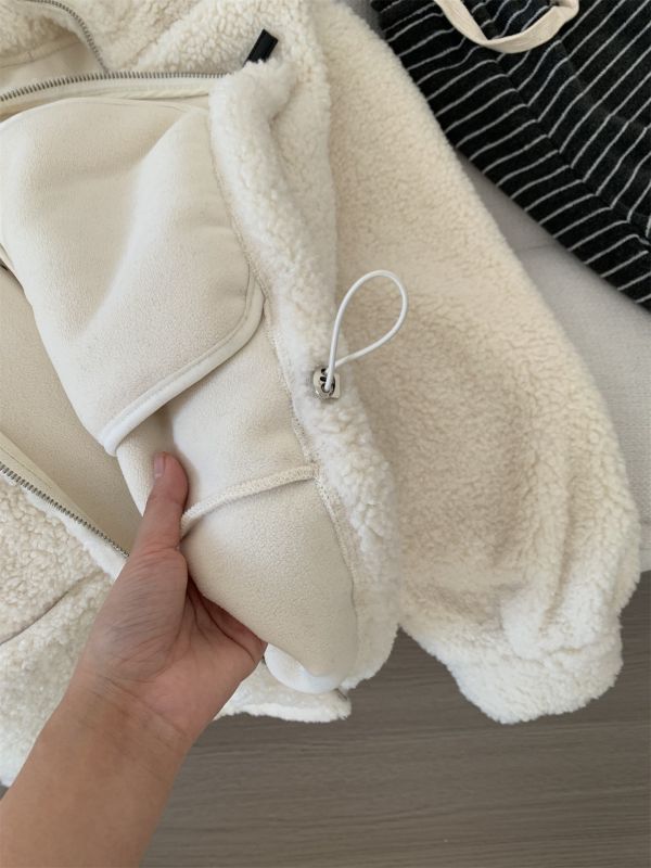 厚實雙面羊羔毛鬆弛感拉鏈毛衣外套-2色 厚實雙面羊羔毛鬆弛感拉鏈毛衣外套-2色