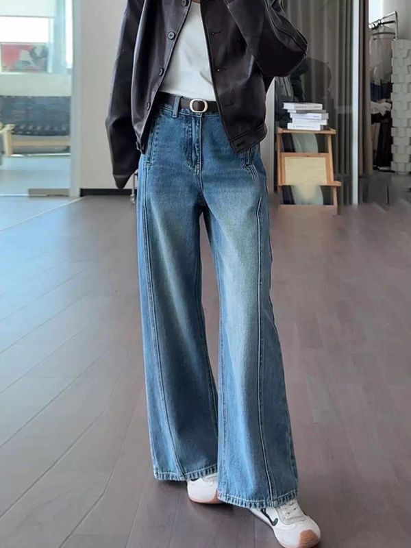 必買神好看分割牛仔寬褲 必買神好看分割牛仔寬褲