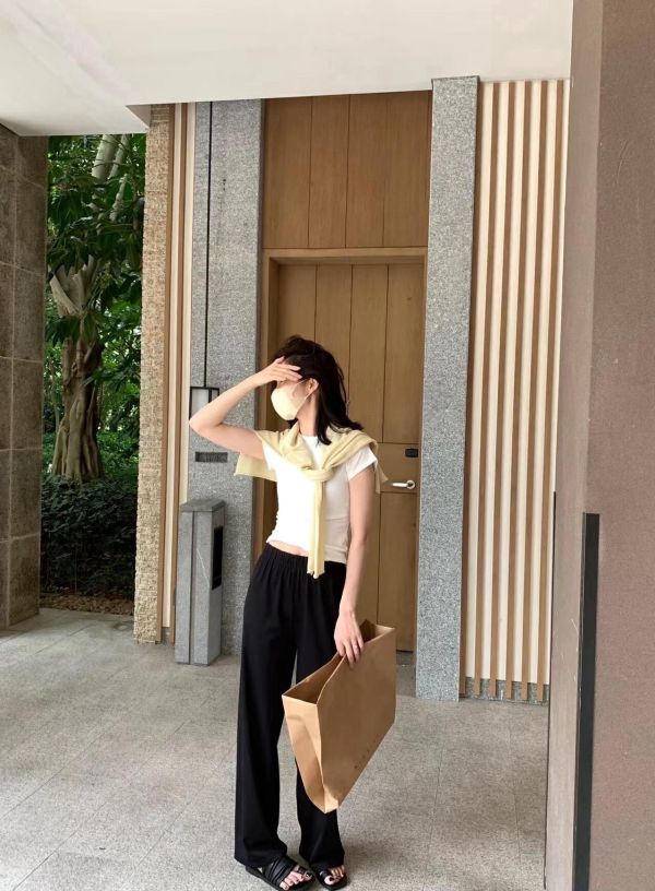 出門玩帶對褲子 好穿垂感舒適休閒褲 出門玩帶對褲子 好穿垂感舒適休閒褲