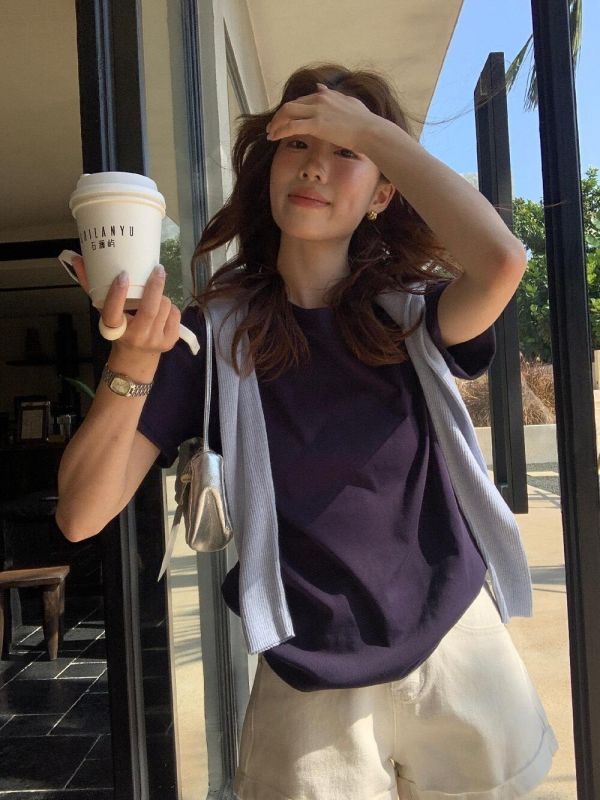 人氣基本款包色必備款～洋氣百搭T-15色 人氣基本款包色必備款～洋氣百搭T-15色