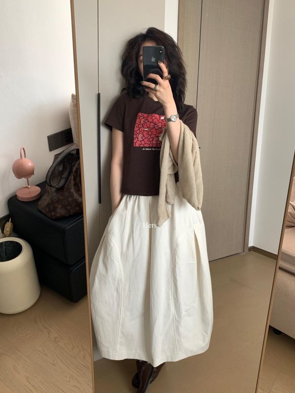 韓系簡約貓咪印花正肩圓領T-3色 韓系簡約貓咪印花正肩圓領T-3色
