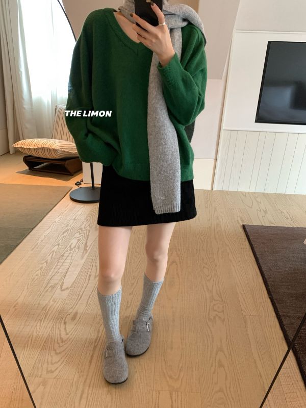 V領北極絨復古寬鬆百搭毛衣-11色 V領北極絨復古寬鬆百搭毛衣-11色