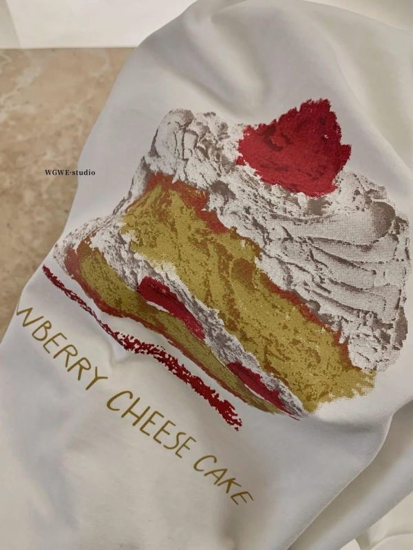 寬版蛋糕油畫棉tee-3色 寬版蛋糕油畫棉tee-3色