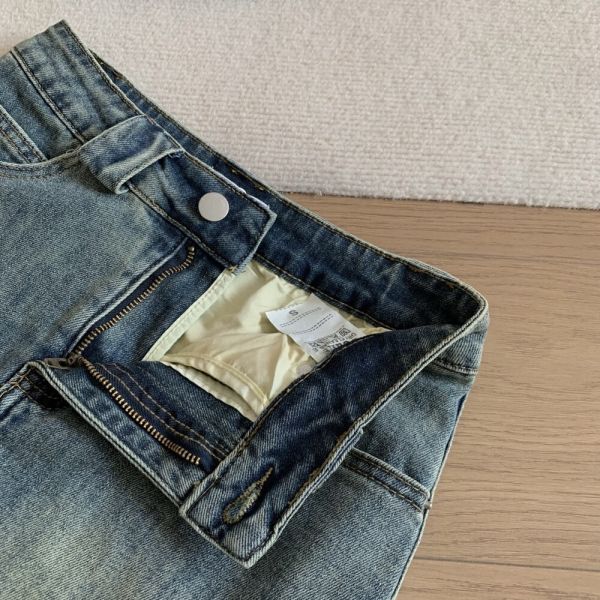 復古懷舊水洗防走光高腰短裙 復古懷舊水洗防走光高腰短裙