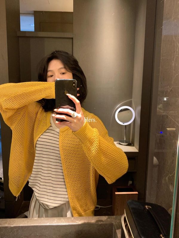 夏日慵懶風鏤空質感拉鍊針織開衫-4色 夏日慵懶風鏤空質感拉鍊針織開衫-4色