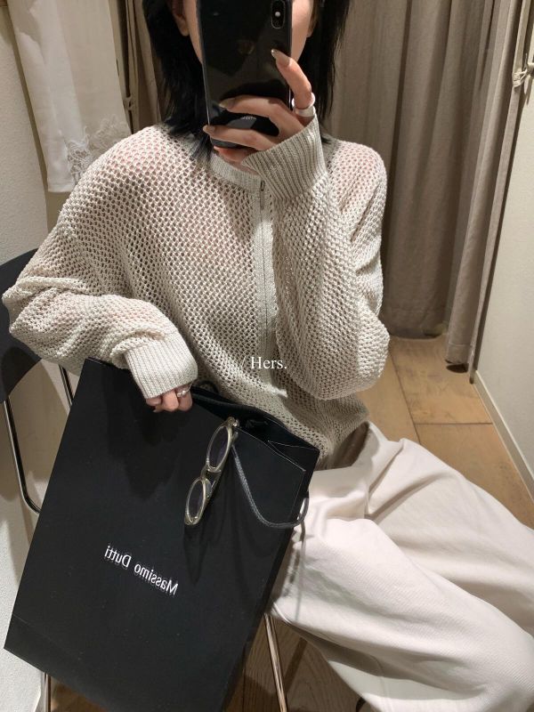 夏日慵懶風鏤空質感拉鍊針織開衫-4色 夏日慵懶風鏤空質感拉鍊針織開衫-4色