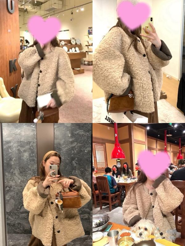 慵懶氣質保暖寬鬆毛毛外套-2色 慵懶氣質保暖寬鬆帽外套-2色