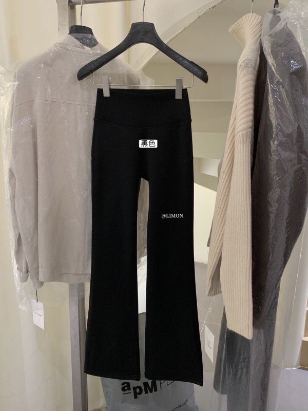 韓系磨毛高彈顯瘦加絨微喇瑜伽褲 韓系磨毛高彈顯瘦加絨微喇瑜伽褲