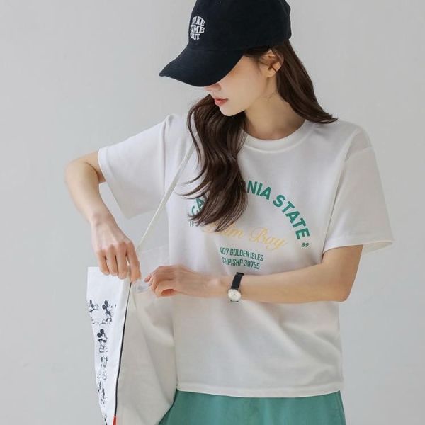 Korea  1989字母休閒T恤-2色 Korea  1989字母休閒T恤-2色