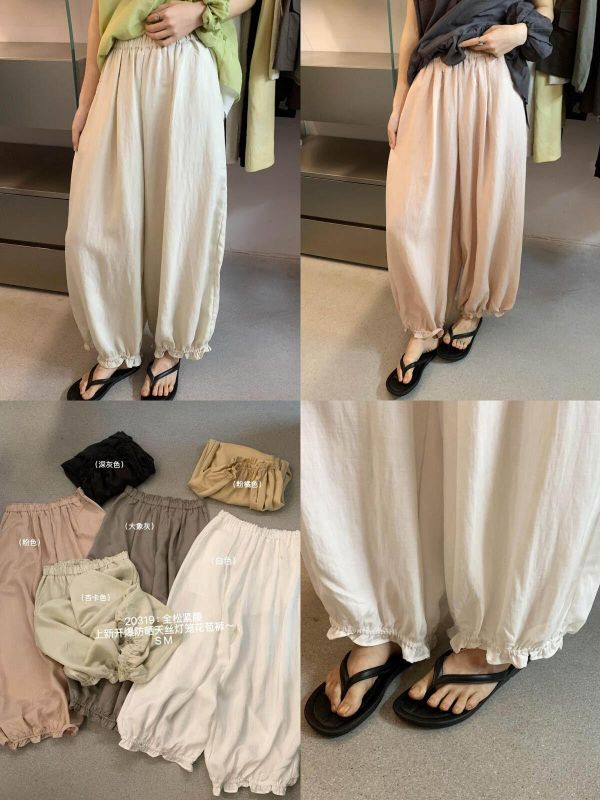 韓系簡約百搭寬鬆顯瘦直筒九分褲-6色 韓系簡約百搭寬鬆顯瘦直筒九分褲-6色