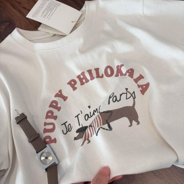 可愛狗狗印花寬鬆休閒上衣-2色 可愛狗狗印花寬鬆休閒上衣-2色