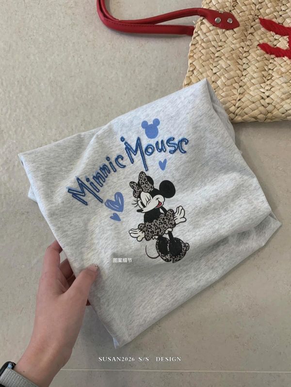 百搭可愛卡通質感印花T恤-2色 百搭可愛卡通質感印花T恤-2色