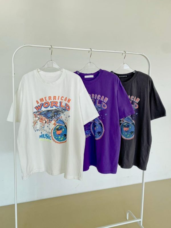 Korea 太空印圖寬版tee-3色 Korea 太空印圖寬版tee-3色