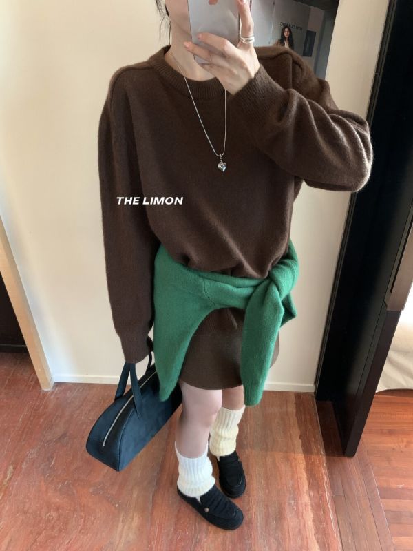 每個顏色都好看 簡約圓領針織上衣-11色 每個顏色都好看 簡約圓領針織上衣-11色