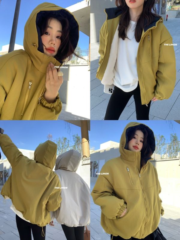 甜酷衝鋒衣 加絨加厚保暖外套-4色 甜酷衝鋒衣 加絨加厚保暖外套-4色