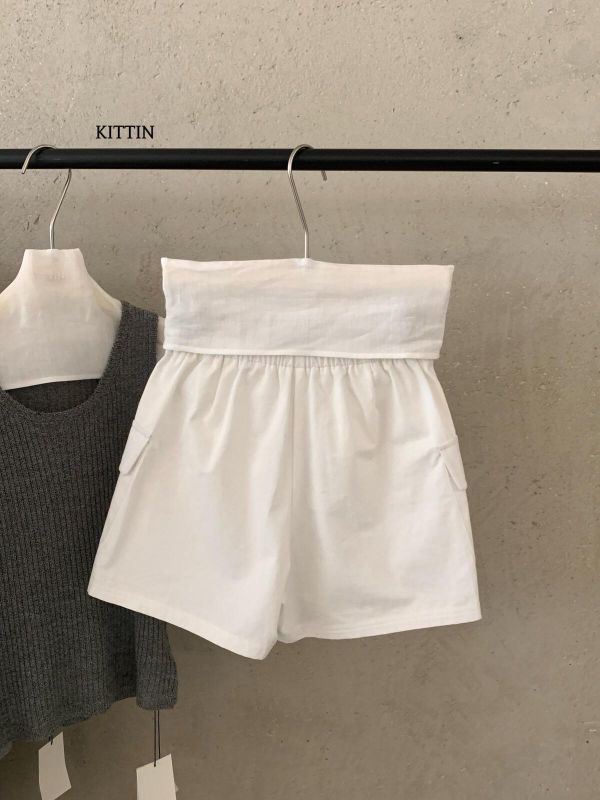 夏季高腰抽繩工裝休閒褲-4色 夏季高腰抽繩工裝休閒褲-4色