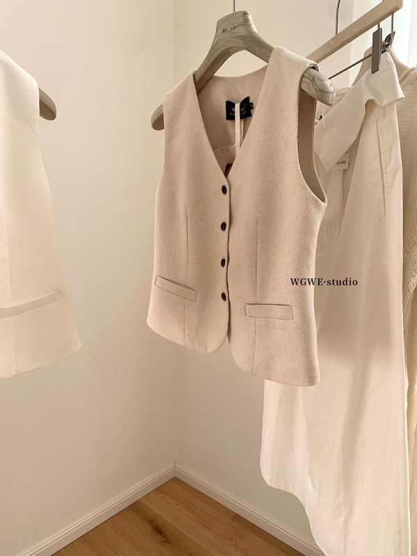 法式老錢風高級感氣質背心-2色 法式老錢風高級感氣質背心-2色