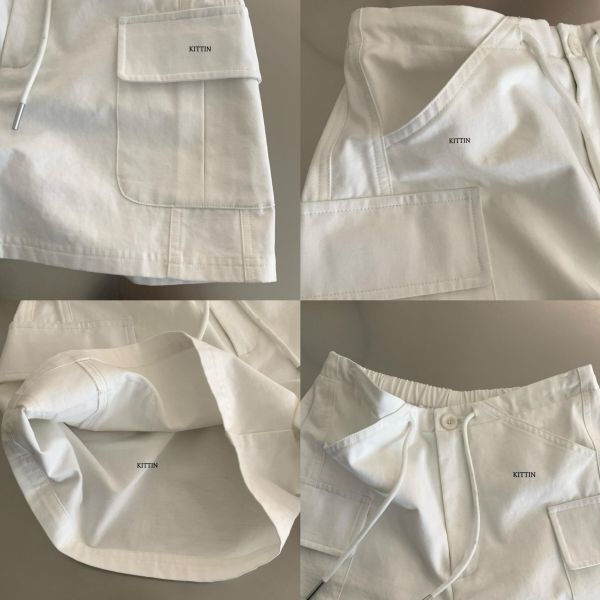 夏季高腰抽繩工裝休閒褲-4色 夏季高腰抽繩工裝休閒褲-4色