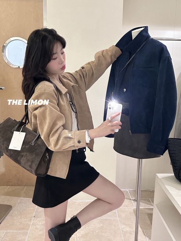 復古寬鬆羊津絨休閒工裝夾克外套-5色 復古寬鬆羊津絨休閒工裝夾克外套-5色