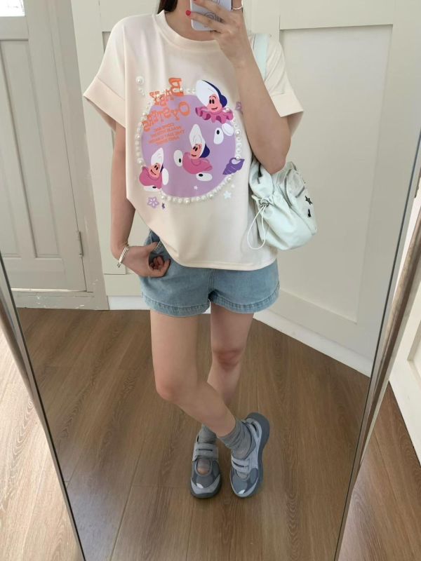 可愛牡蠣寶寶珍珠上衣-5色 可愛牡蠣寶寶珍珠上衣-5色