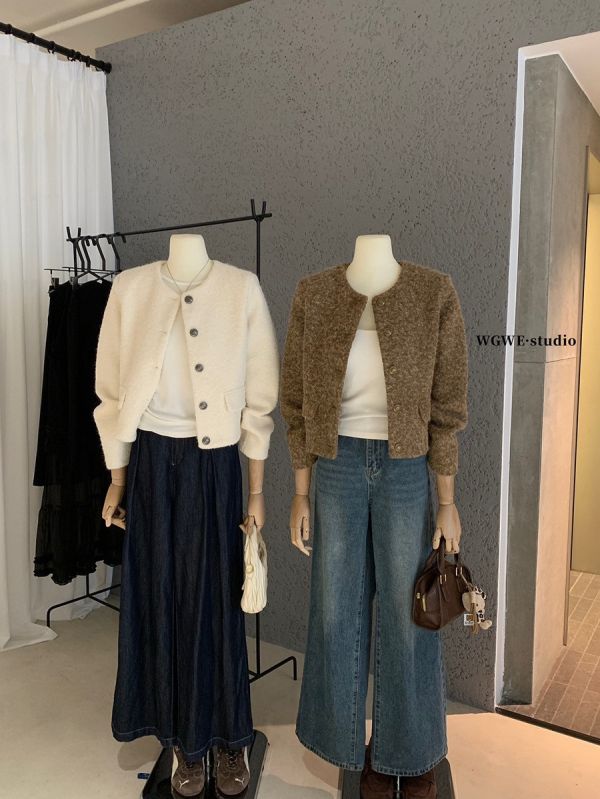 毛呢小香風韓系千金加厚上衣外套-4色 毛呢小香風韓系千金加厚上衣外套-4色