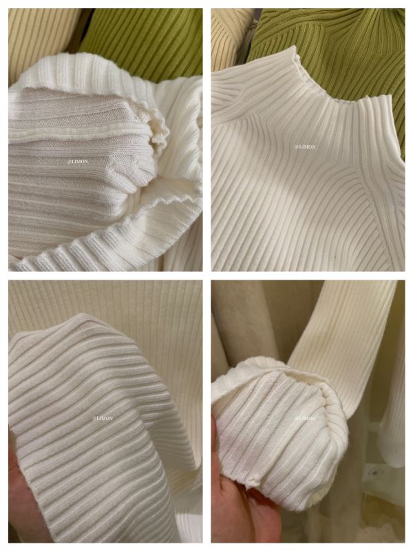 超多色～氣質百搭坑條顯瘦半高領針織 超多色～氣質百搭坑條顯瘦半高領針織