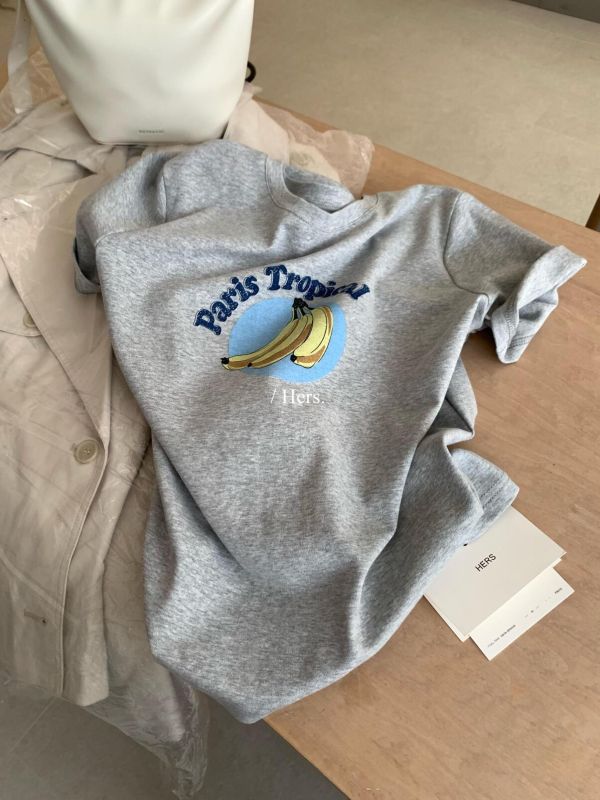 質感印花休閒圓領T恤-3色 質感印花休閒圓領T恤-3色