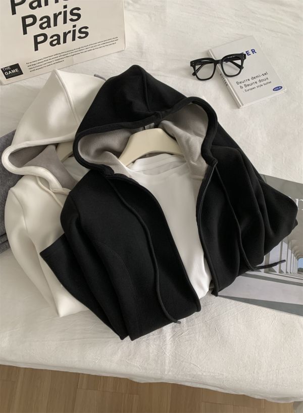 加厚保暖羊毛保暖連帽外套-2色 加厚保暖羊毛保暖連帽外套-2色