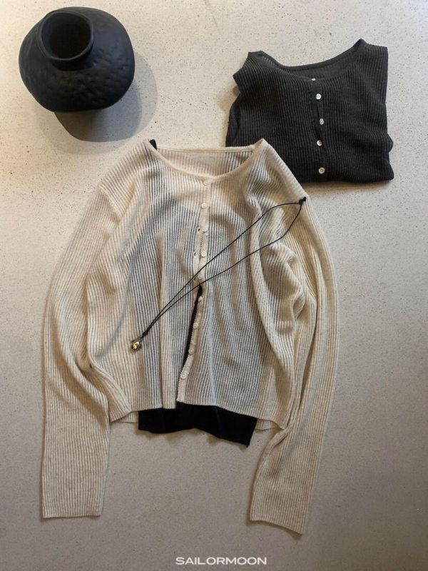 多色 鏤空薄款百搭針織開衫 多色 鏤空薄款百搭針織開衫