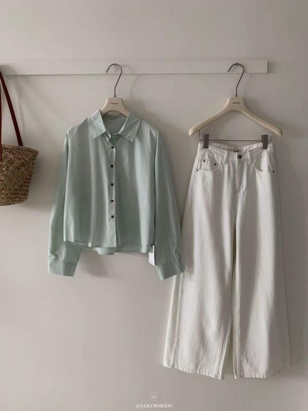 純色*短款*基礎百搭襯衫-11色 純色*短款*基礎百搭襯衫-14色