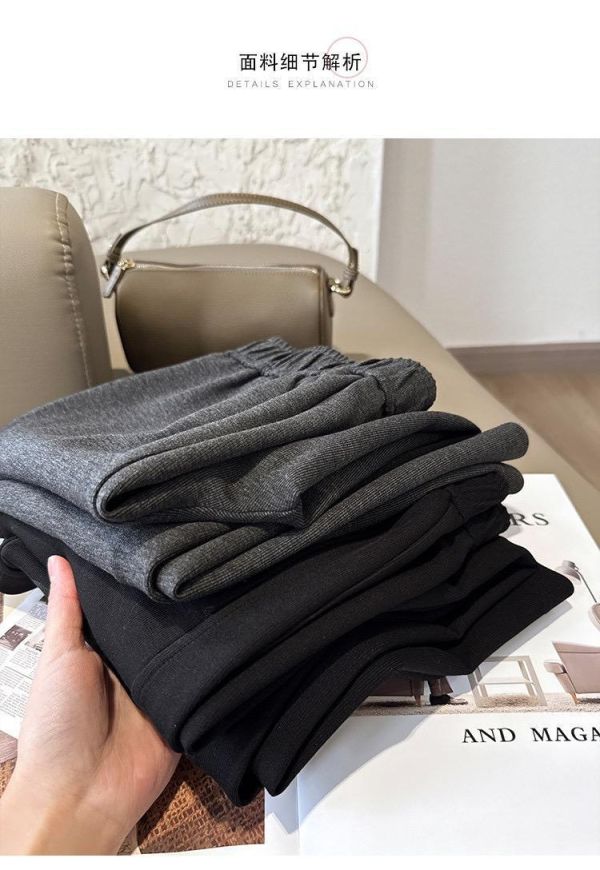 立體走線 自然垂感好穿遮肉顯瘦休閒褲-2色 立體走線 自然垂感好穿遮肉顯瘦休閒褲-2色