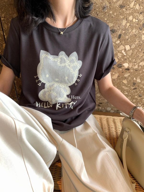 機器貓卡通印花舒適T恤-2色 機器貓卡通印花舒適T恤-2色