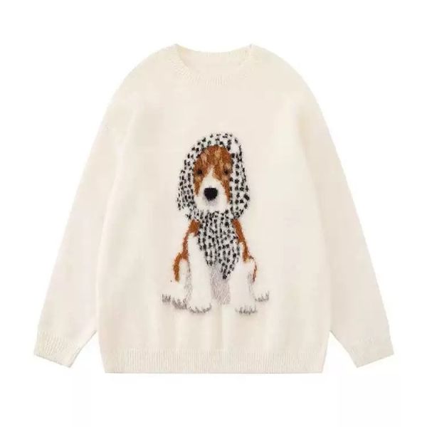 水貂毛軟柔柔小狗針織毛衣 水貂毛軟柔柔小狗針織毛衣