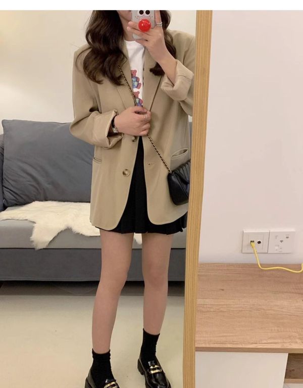 自帶挺度 薄款氣質休閒小西服-3色 自帶挺度 薄款氣質休閒小西服-3色
