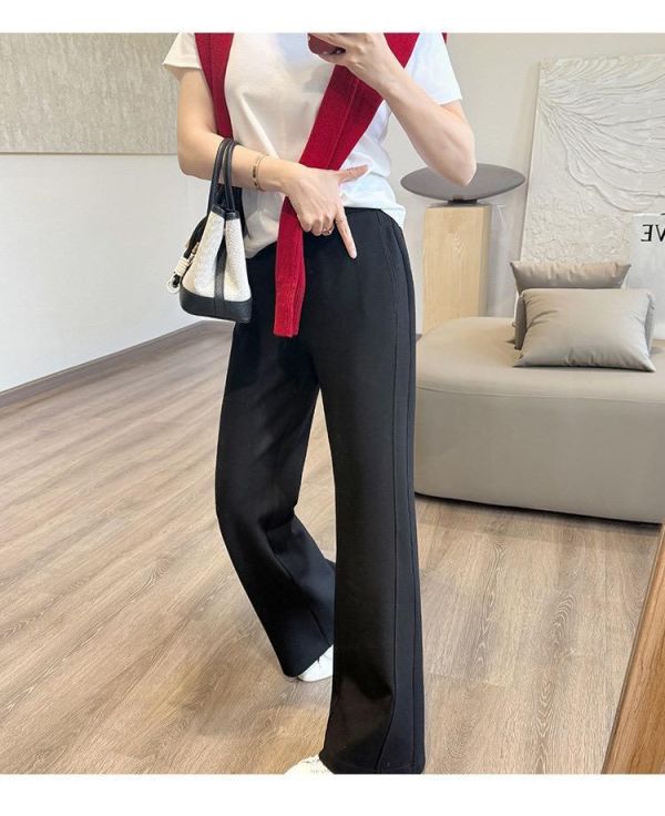 立體走線 自然垂感好穿遮肉顯瘦休閒褲-2色 立體走線 自然垂感好穿遮肉顯瘦休閒褲-2色