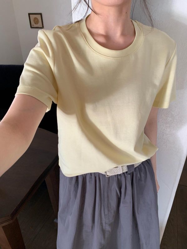 韓系基礎款百搭彈力短袖T恤-15色 韓系基礎款百搭彈力短袖T恤-15色