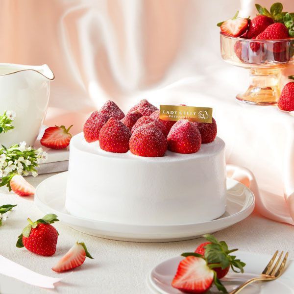 草莓鮮奶油蛋糕-6吋 草莓蛋糕,鮮奶油,6吋,生日蛋糕推薦,網購蛋糕,草莓季