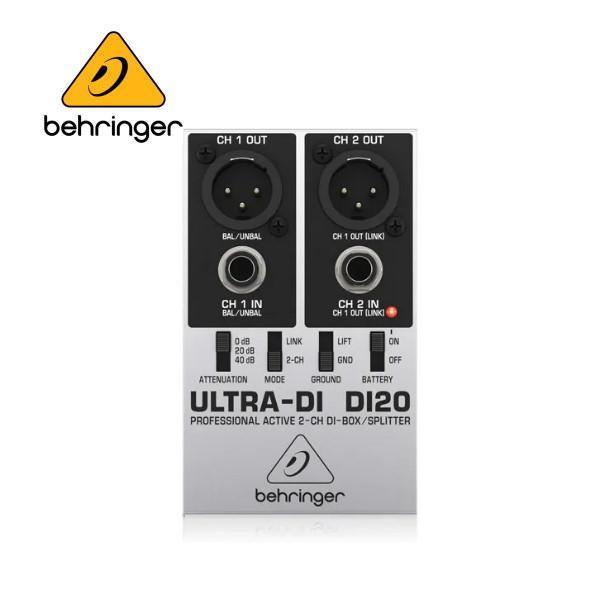 Behringer ULTRA-DI DI20 主動式雙通道 DI 分配器 耳朵牌 訊號轉換器 Behringer ULTRA-DI DI20 主動式雙通道 DI 分配器 耳朵牌 訊號轉換器
