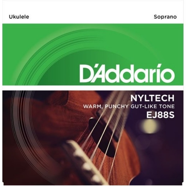 Daddario Ej88s 21吋烏克麗麗弦 尼龍弦/1套4條弦【Soprano Ukulele/Daddario】 