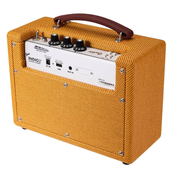 Fender Indio 2 可攜帶藍牙喇叭 / 內建電池 四單體驅動 60W 經典黃 Tweed 台灣公司貨 Fender Indio 2 可攜帶藍牙喇叭 / 內建電池 四單體驅動 60W 經典黃 Tweed 台灣公司貨